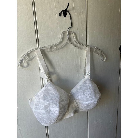 Vintage 60s bra size 38C mrs maisel bullet new old stock white lace - Picture 3 of 13